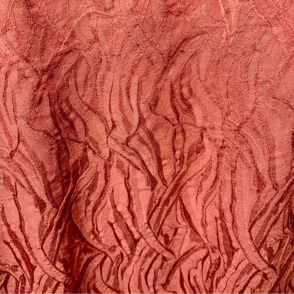 Anthropologie Ett:twa Aubade Tie Waist Textured Pants Cropped Dusty Rose Size 6 - Picture 11 of 14